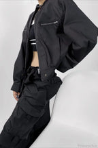 Techwear Utility Loose Casual Zip Jacket image 6