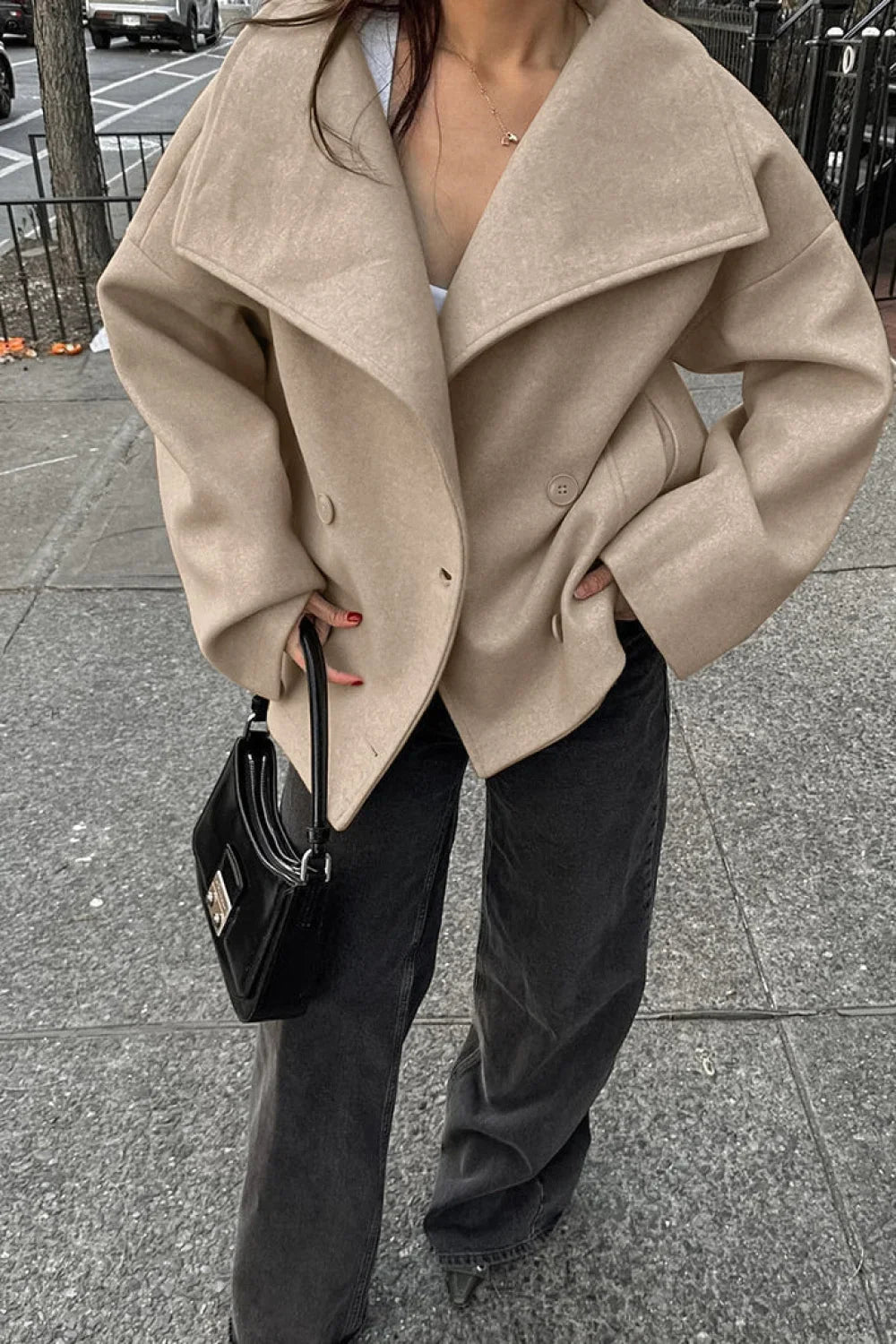 Thick Wool Blend Commuter Coat image 1
