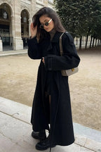 Thicken Double Button Lapel Coat image 2