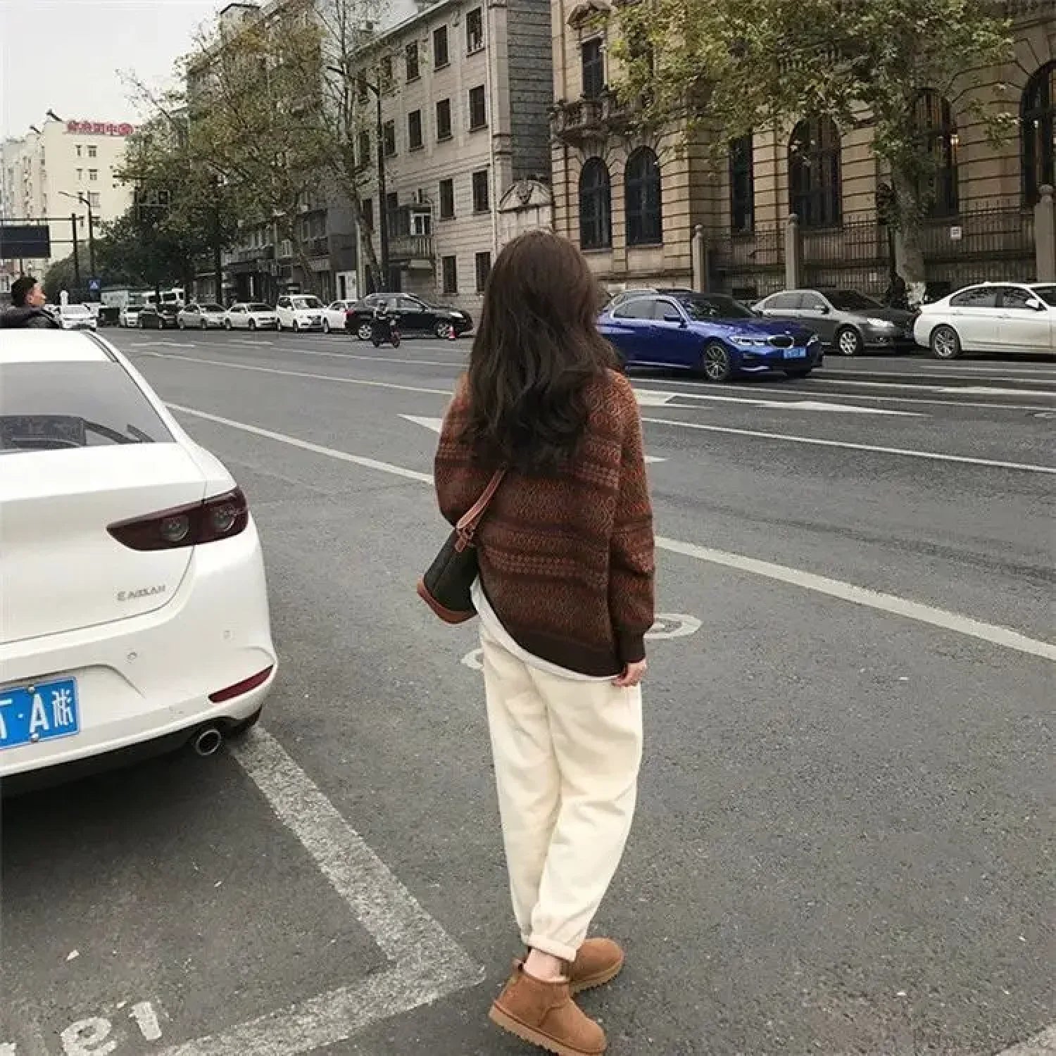 Thickened Wide Soft Retro Style Sweater image 3