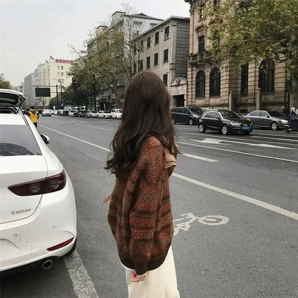 Thickened Wide Soft Retro Style Sweater image 2