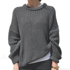 Three - Quarter Sleeve Elegant Khaki Sweater image 5