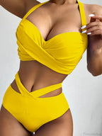 Tie Dye Lace Up Back Halter Two Piece Set image 10