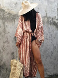 Tie Dye V-Neck Beach Cover Up image 1