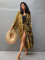 Tie Dye V-Neck Beach Cover Up image 8