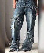 Tie-up Mysterious Denim Pant image 1