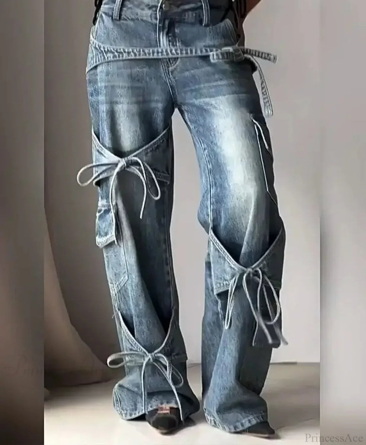 Tie-up Mysterious Denim Pant image 2