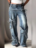 Tie-up Mysterious Denim Pant image 3