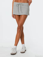 Tie Waist Side Slit Pencil Skirt image 2