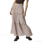 Tiered Bohemian Frill Trim Skirt image 7