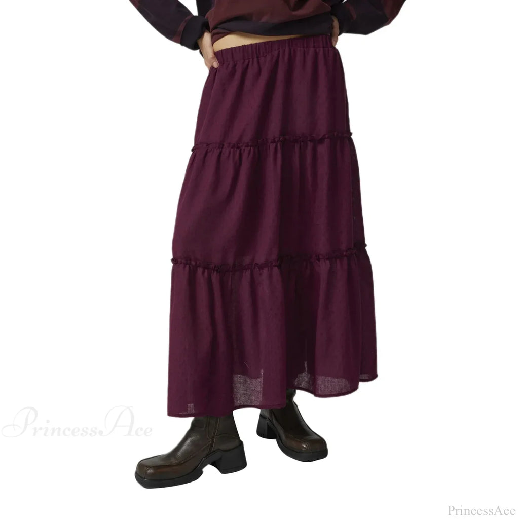 Tiered Bohemian Frill Trim Skirt image 9