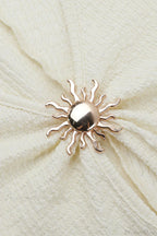 Tiered Hem Hollow Out Metal Buckle Mini Dress image 5