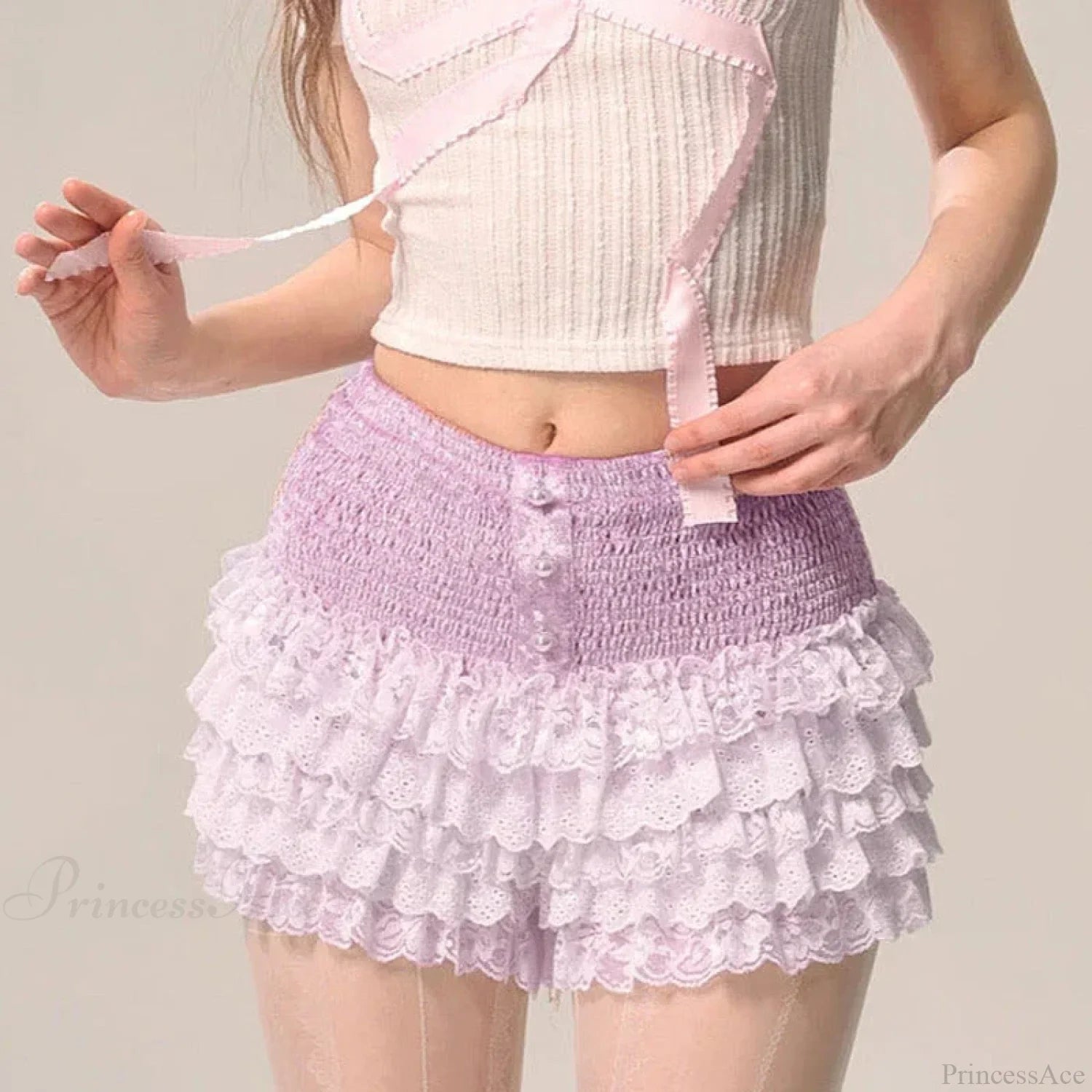 Tiered Lace Cake Pettipants Skirt image 2