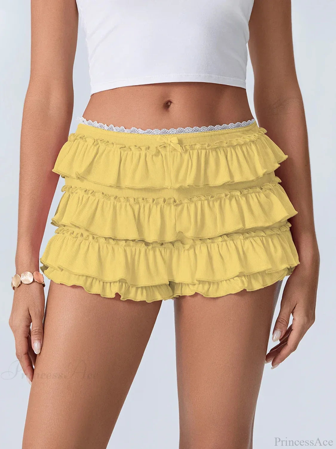 Tiered Ruffled Elastic Waist Short image 10