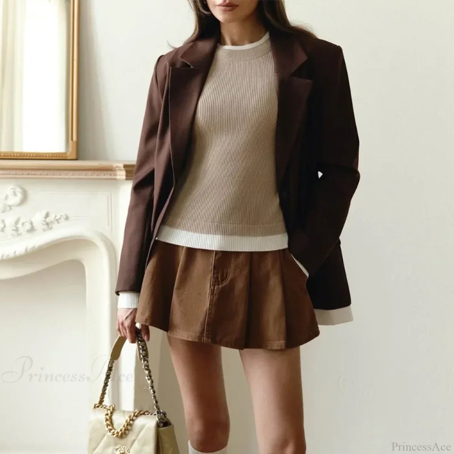 Tight Slim Long Sleeve O-neck Sweater image 3