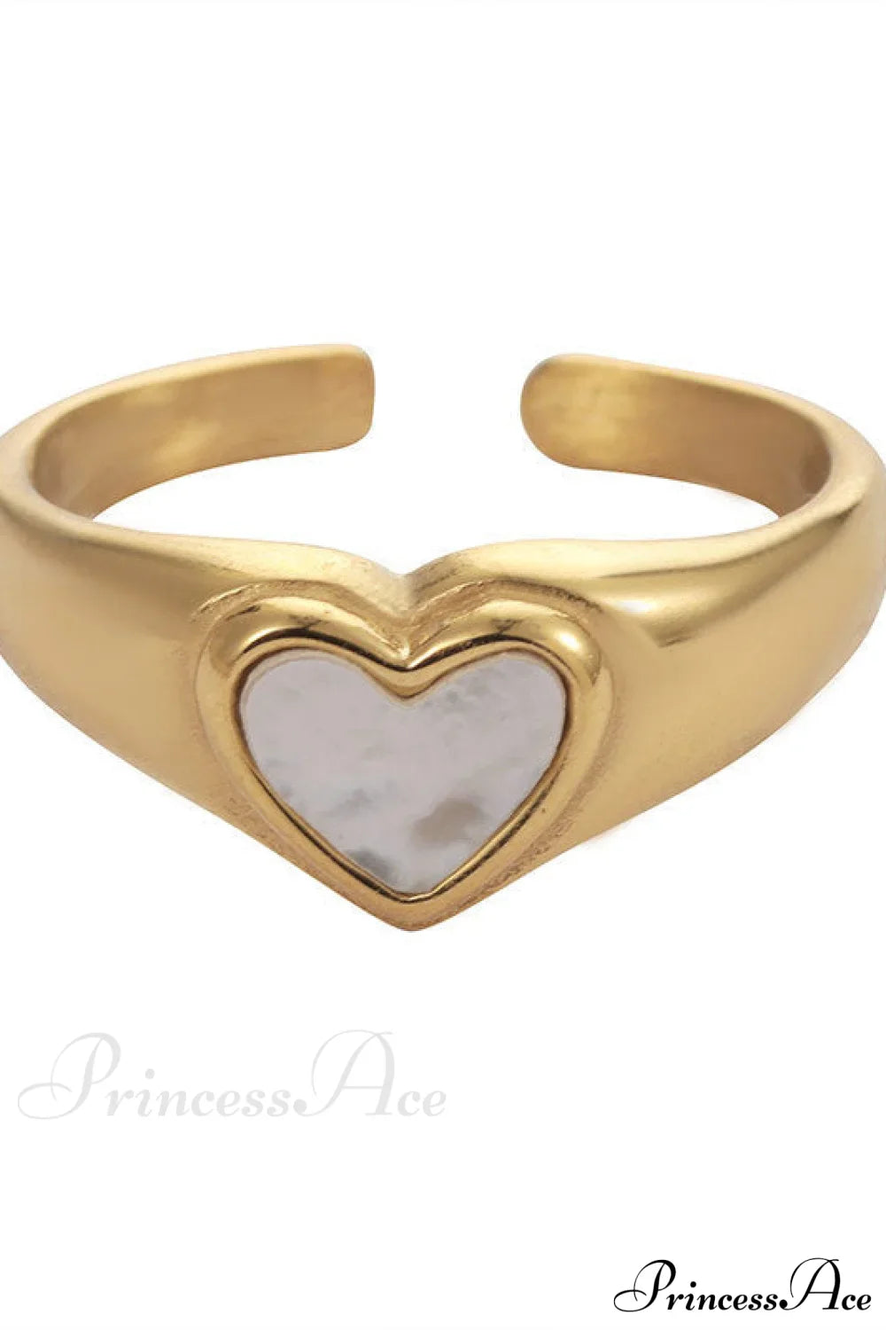 Titanium Steel Fashion Romantic Heart Rings image 4