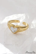 Titanium Steel Fashion Romantic Heart Rings image 1