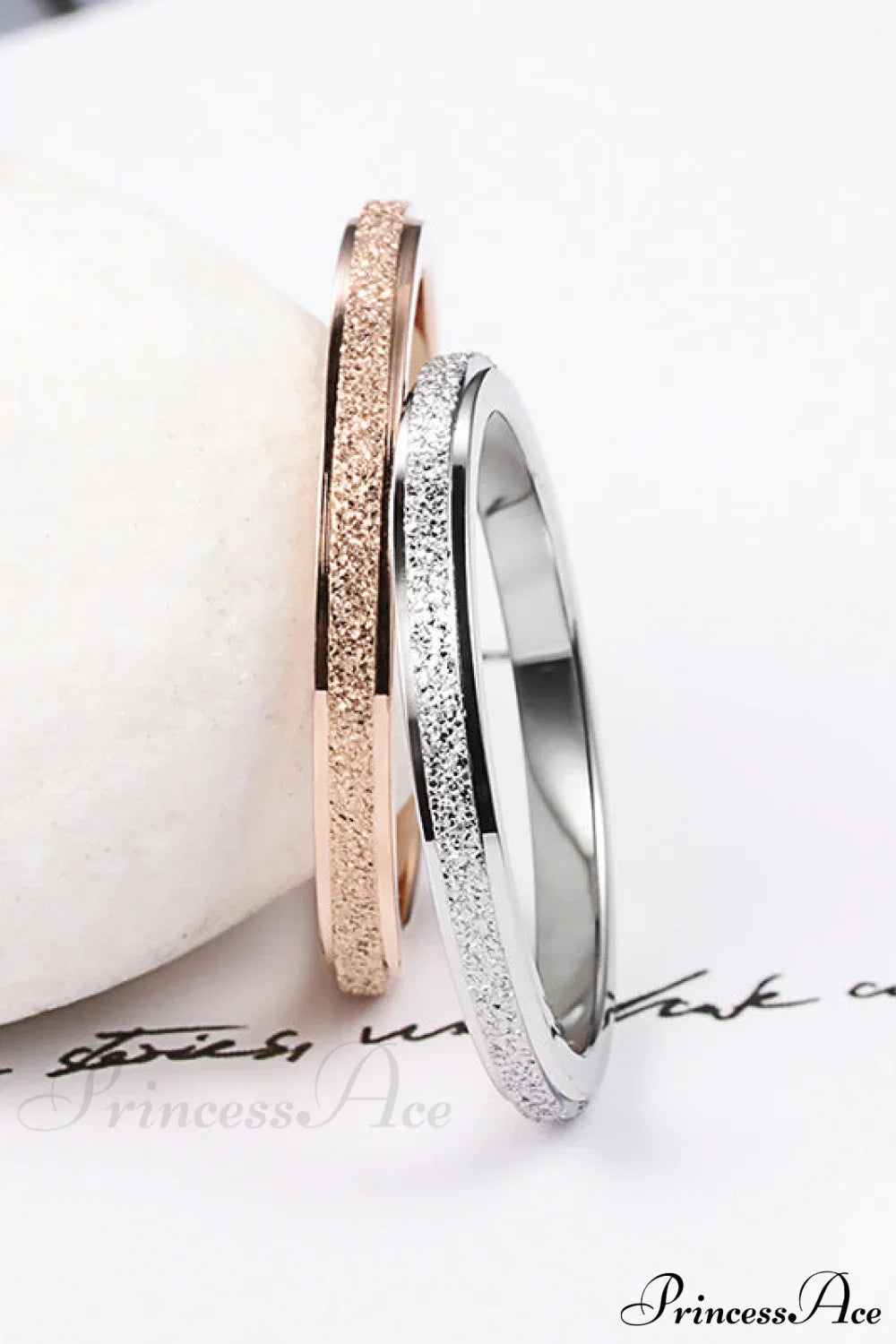 Titanium Steel Minimalist Simple Closed Rings image 1