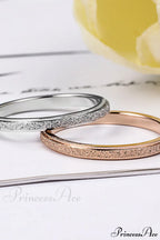 Titanium Steel Minimalist Simple Closed Rings image 2