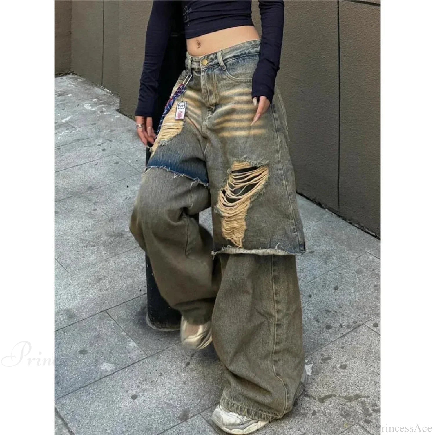 Torn Empty Dark Harajuku Pant image 2