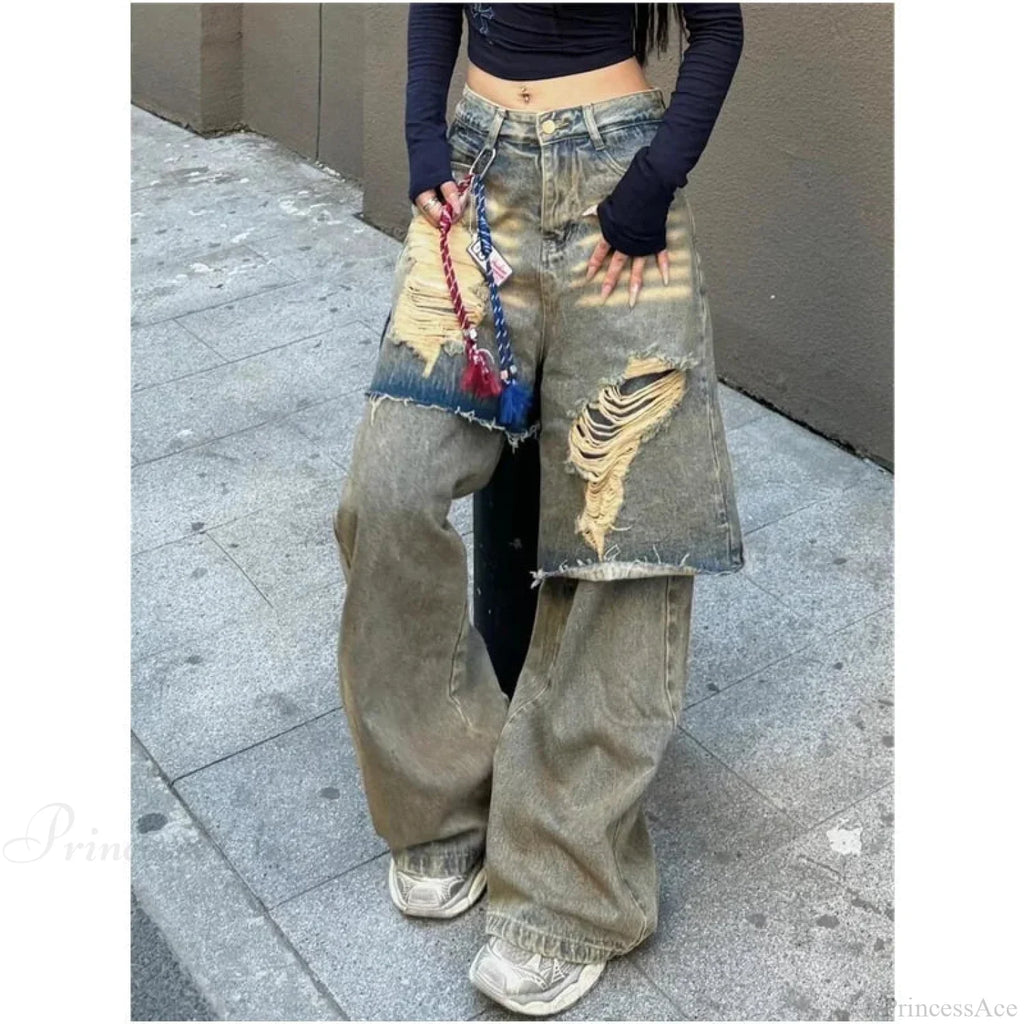 Torn Empty Dark Harajuku Pant image 4