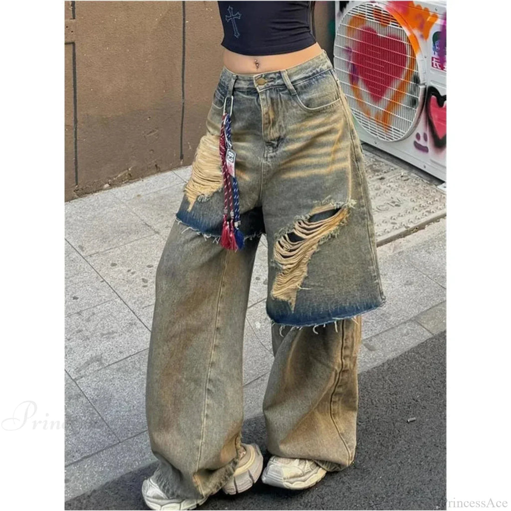Torn Empty Dark Harajuku Pant image 1