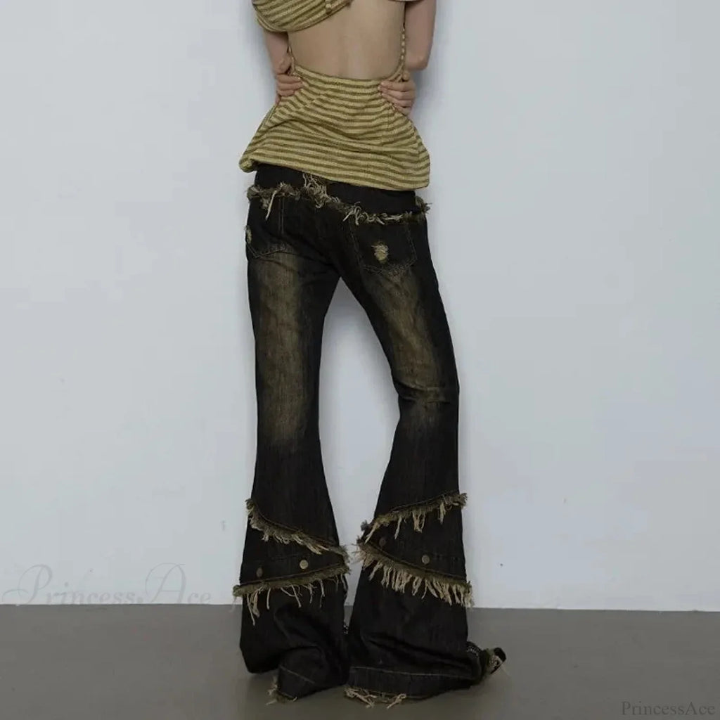 Torn Medieval Dark Fringe Pant image 4