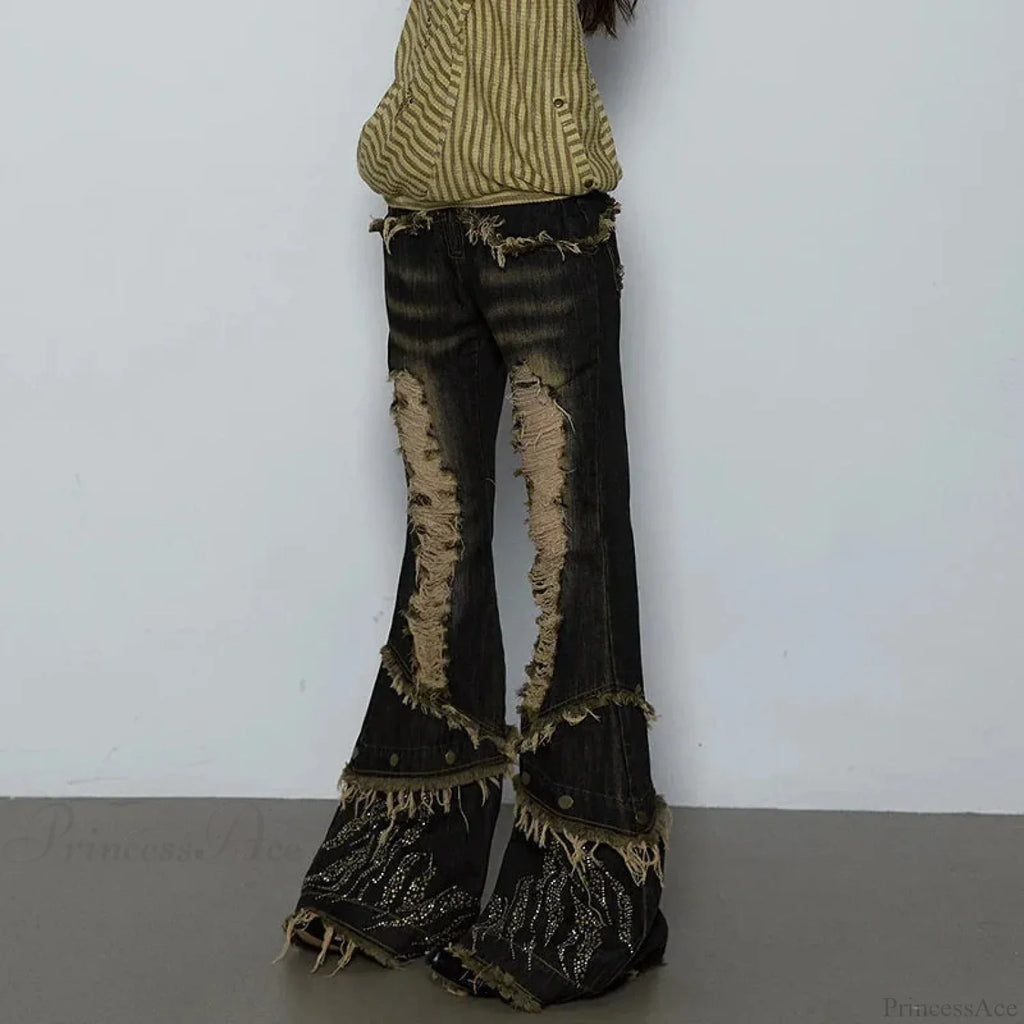 Torn Medieval Dark Fringe Pant image 6