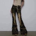 Torn Medieval Dark Fringe Pant image 1