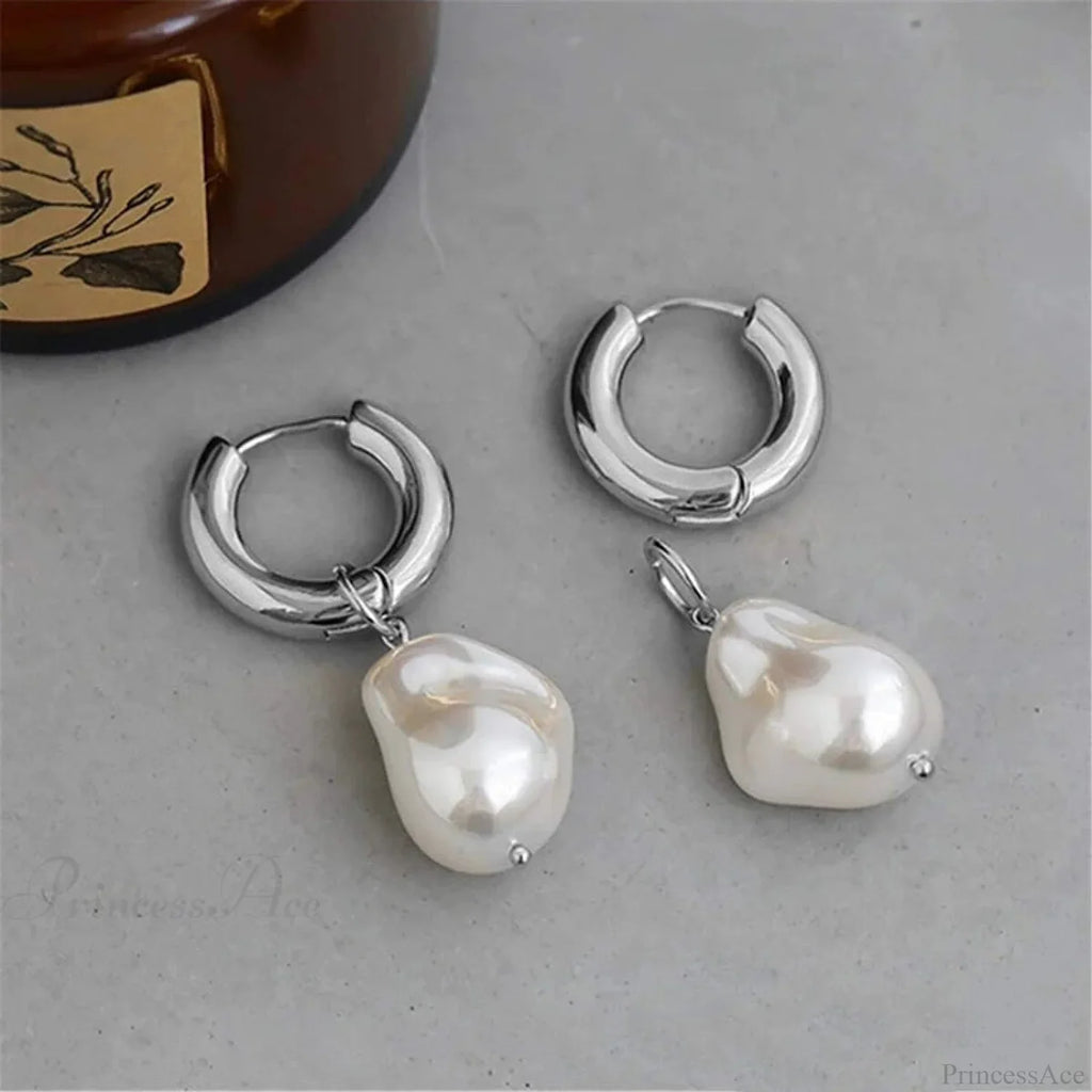 Tranquil Dove Ceramic Metal Circle Hoop Earring image 6