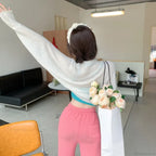 Transparent Sun Protection Open Front Cropped Knit Cardigan image 6