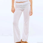 Tree Fungus Eyelet Sleeveless Cami Wide Leg Pants Two Pieces Set image 3