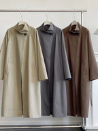 Trench Coat Big Lapel Loose Overcoat image 4