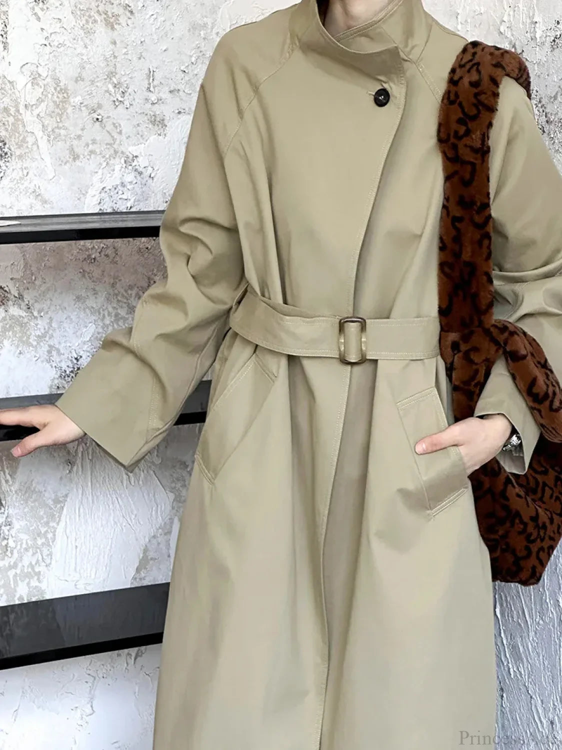 Trench Coat Big Lapel Loose Overcoat image 6