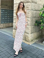 Trendy Floral Bow Bandage Bodycon Streetwear Dress image 2