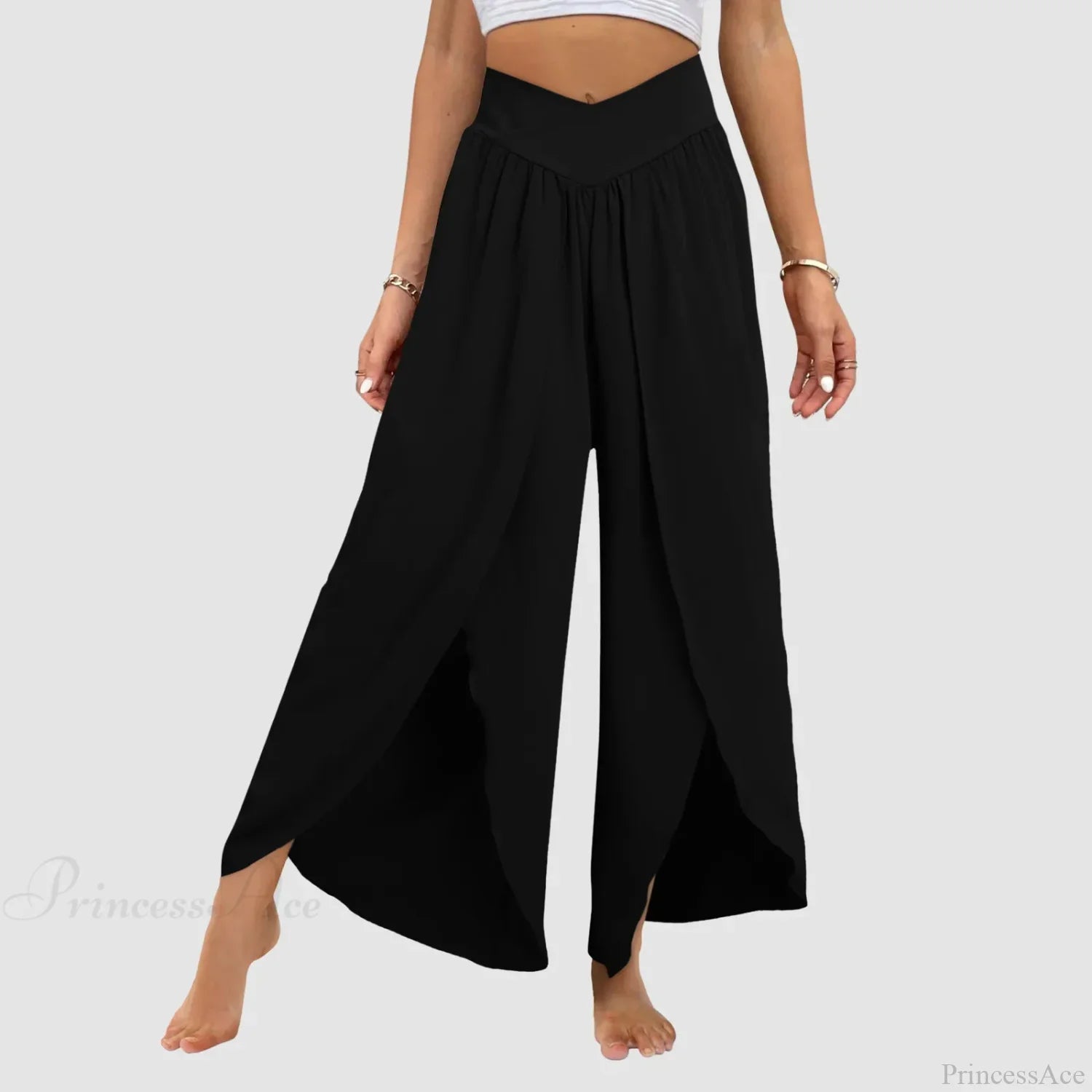 Tulle Ruffled Pleated Summer Pants image 1
