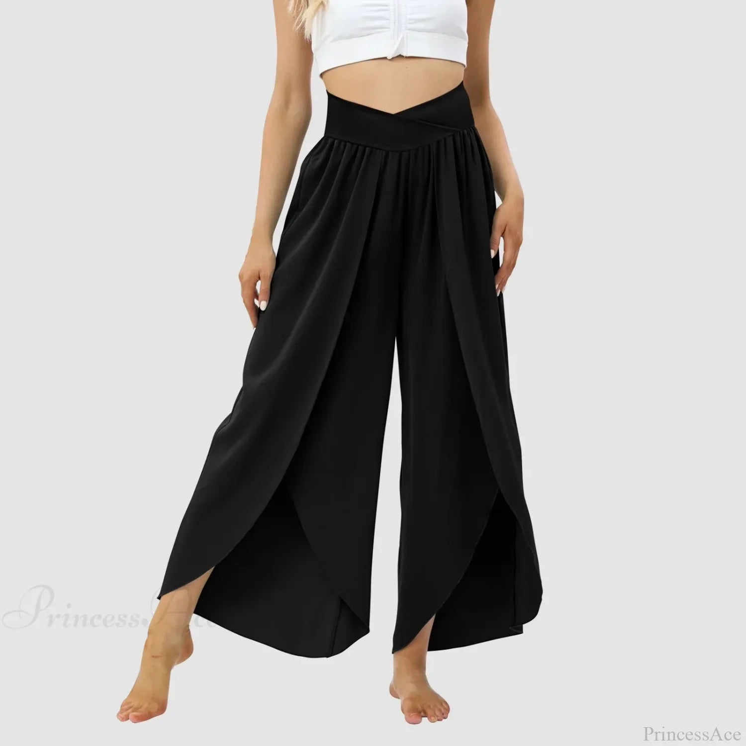 Tulle Ruffled Pleated Summer Pants image 4