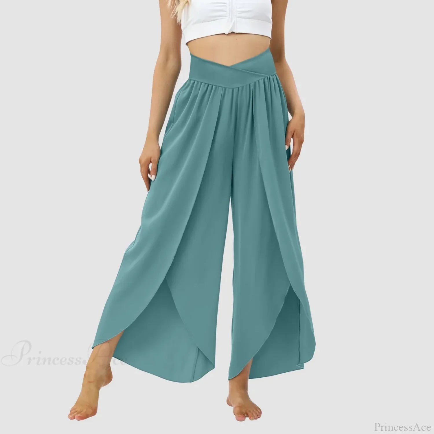 Tulle Ruffled Pleated Summer Pants image 5
