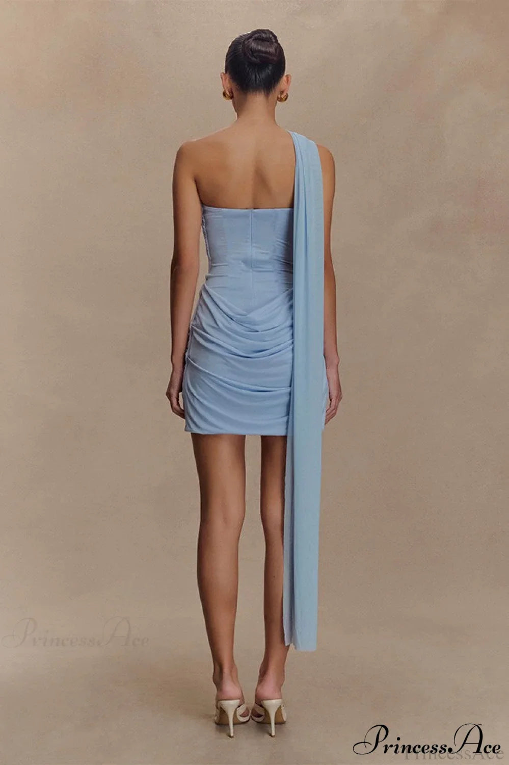 Tulle Sash Strapless Bodycon Party Dress image 4