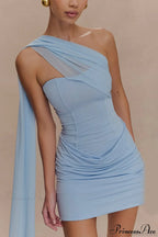 Tulle Sash Strapless Bodycon Party Dress image 1