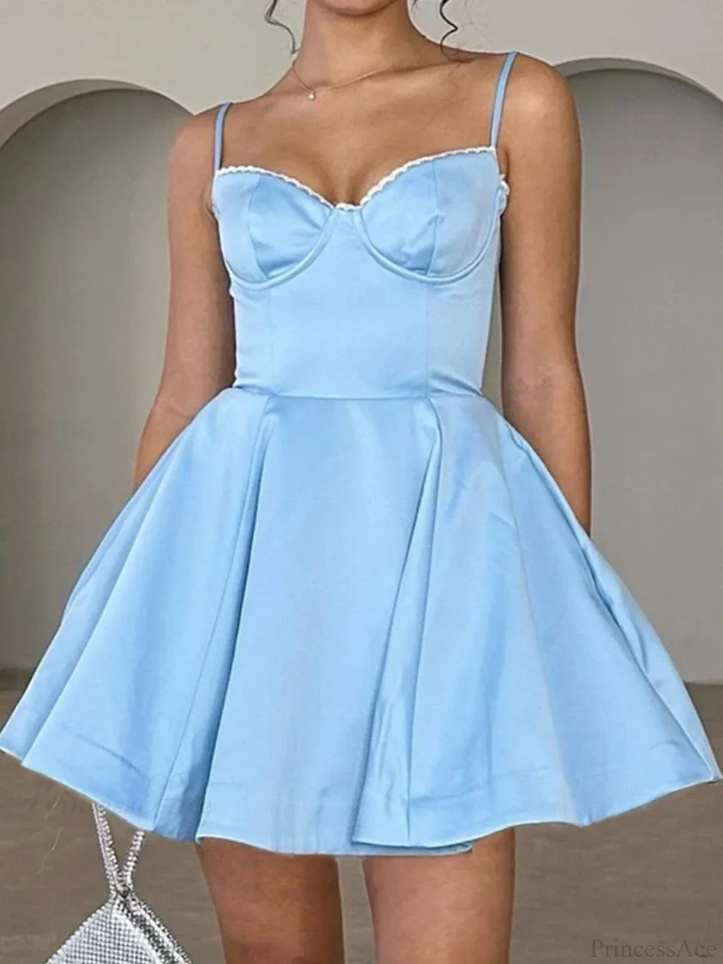 Tulle Skirt Floral Print A-line Floral Dress image 8