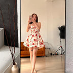 Tulle Skirt Floral Print A-line Floral Dress image 10