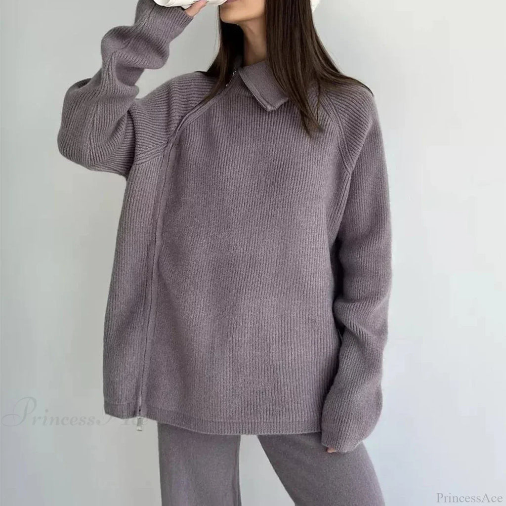 Turtle Collar Zip Sweater image 6