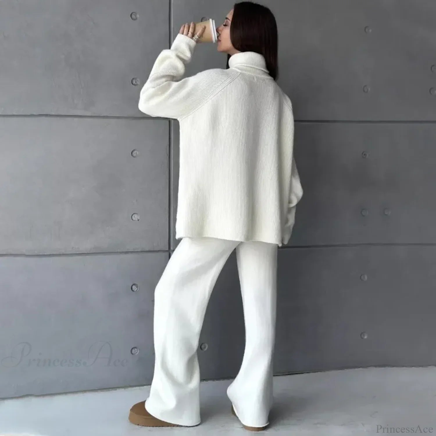 Turtle Collar Zip Sweater image 3