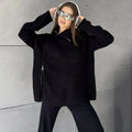 Turtle Collar Zip Sweater image 7