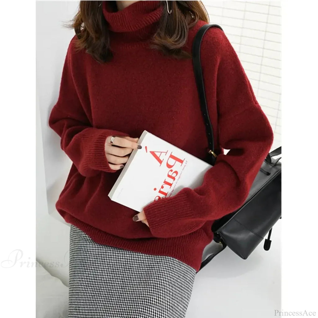 Turtleneck Cashmere Thickened Sweater image 4