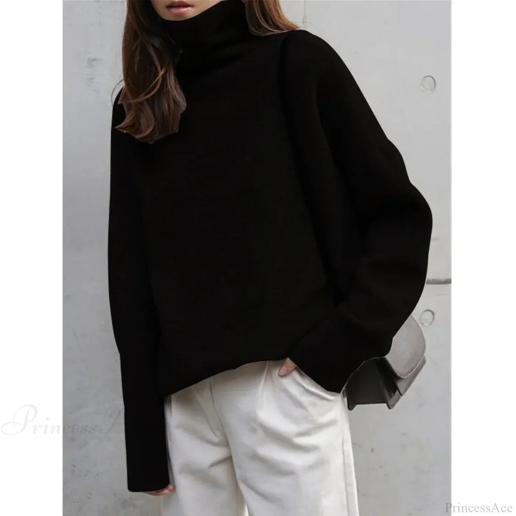 Turtleneck Cashmere Thickened Sweater image 7