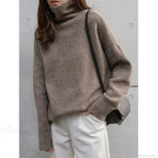 Turtleneck Cashmere Thickened Sweater image 9