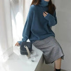 Turtleneck Cashmere Thickened Sweater image 8