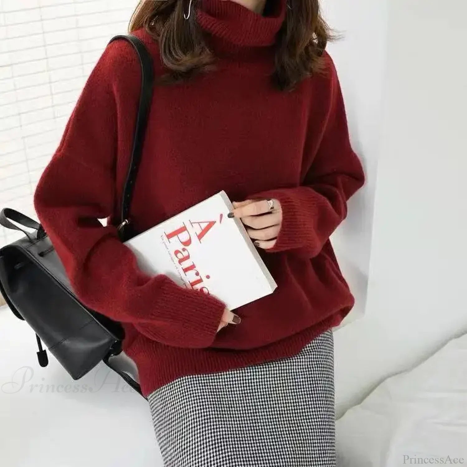 Turtleneck Cashmere Thickened Sweater image 10